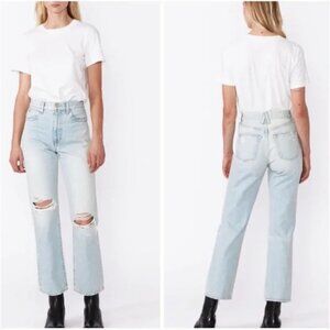 SLVRLAKE London Ankle Jeans Heartbreak Hotel Distressed Light Wash 24